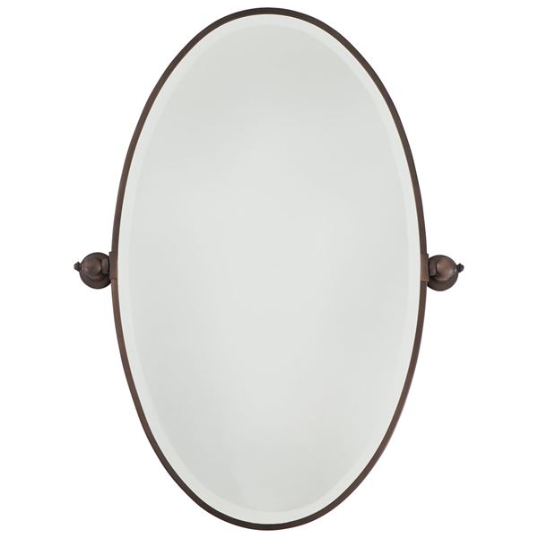 Xl Oval Mirror Beveled