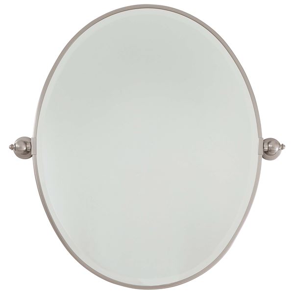 Large Oval Mirror Beveled