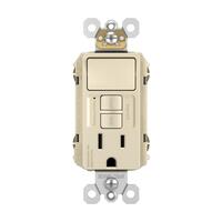 Legrand Radiant Single-Pole Switch w/Test GFCI Outlet - Almond - 1597SWTTRLACCD4