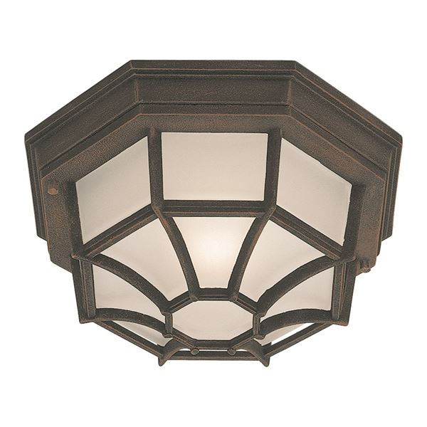 1-LT Fluorescent Cast Aluminum Outdoor Flush Mount