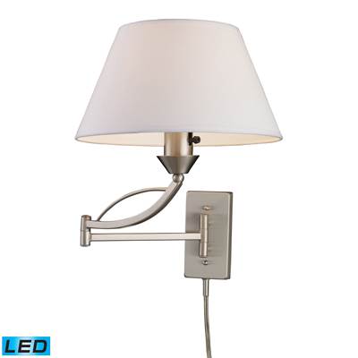 ELK Elysburg 1 Light LED Swingarm Sconce In Satin Nickel - 17016/1-LED