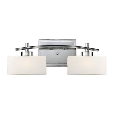 ELK Eastbrook 2 Light Vanity In Polished Chrome And Opal White Glass - 17081/2