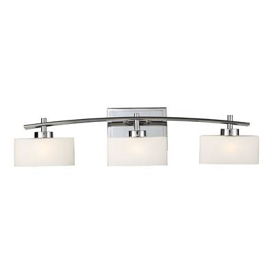 ELK Eastbrook 3 Light Vanity In Polished Chrome And Opal White Glass - 17082/3