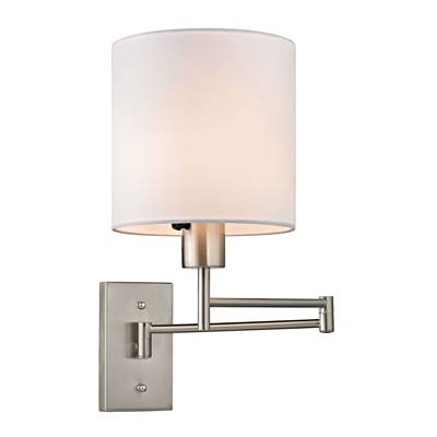 ELK Carson 1 Light Swingarm Wall Sconce In Brushed Nickel - 17150/1