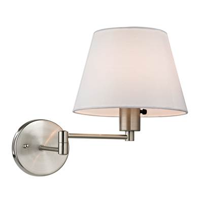 ELK Avenal 1 Light Swingarm Sconce In Brushed Nickel - 17153/1