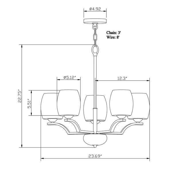 5-LT Chandelier