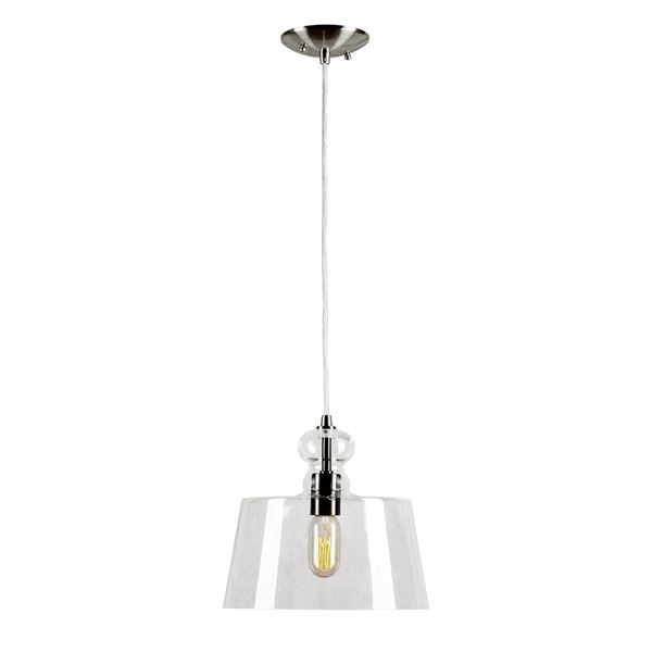 1-LT Cord-Hung Glass Mini Pendant