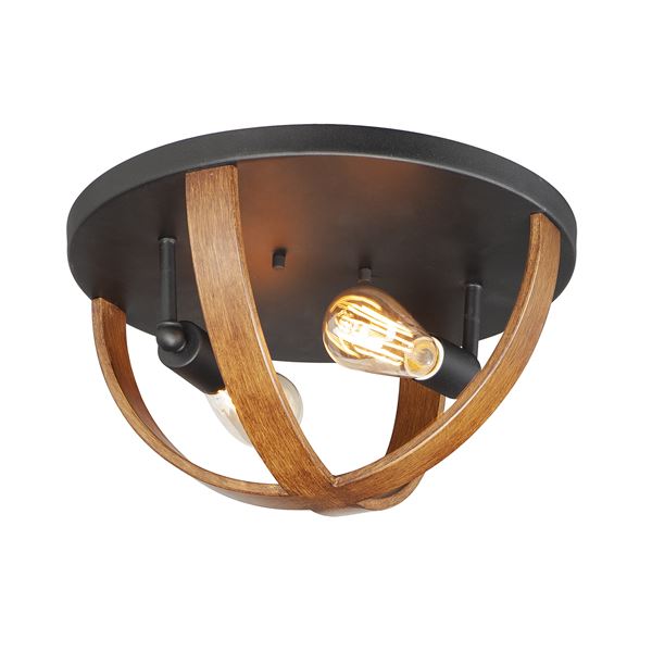 2-Light Outdoor Flush Mount