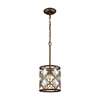ELK Armand 1 Light Pendant In Weathered Bronze With Champagne Plated Crystal - 31094/1