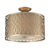 ELK Estonia 3 Light Semi Flush In Aged Silver - 31122/3