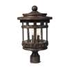 Santa Barbara Cast 3-LT Outdoor Pole/Post Lantern