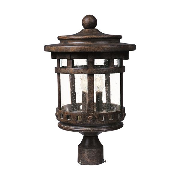 Santa Barbara Cast 3-LT Outdoor Pole/Post Lantern