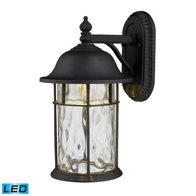 ELK Lapuente 1 Light Outdoor LED Wall Sconce In Matte Black - 42260/1