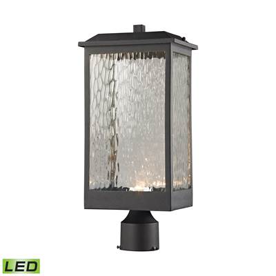 ELK Newcastle Outdoor LED Post Mount In Matte Black - 45204/LED