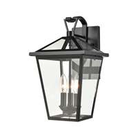 Elk Main Street 3-Light Outdoor Sconce - Black - 45471/3