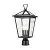 Elk Main Street 3-Light Outdoor Post Mount - Black - 45475/3