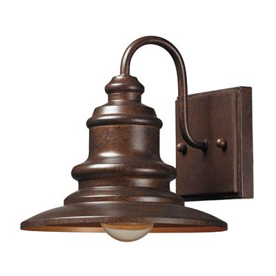 ELK Marina 1 Light Outdoor Sconce In Hazelnut Bronze - 47010/1