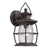 ELK Village Lantern 1 Light Outdoor Sconce In Weathered Charcoal - 47040/1