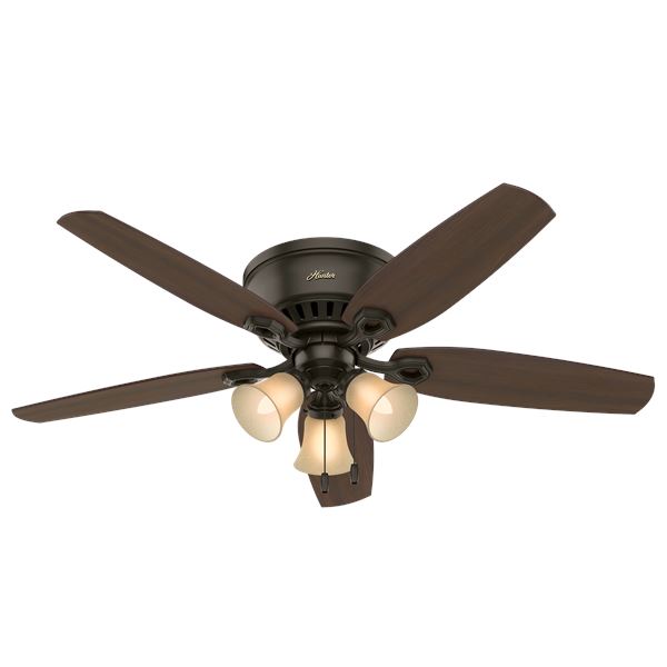 52" Low Profile Ceiling Fan w/LED Light