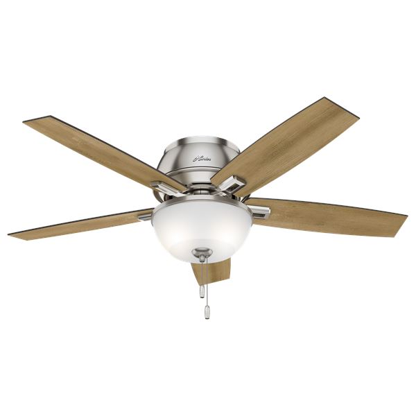 52" Low Profile Ceiling Fan w/LED Light