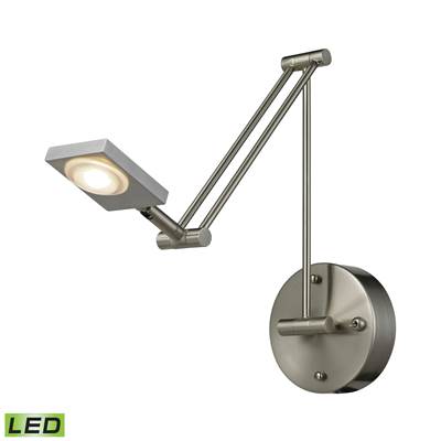 ELK Reilly 1 Light Swingarm In Brushed Nickel And Brushed Aluminum - 54018/1