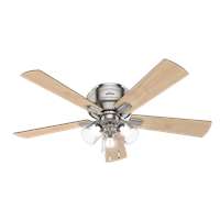 52" Low Profile Ceiling Fan w/LED Light