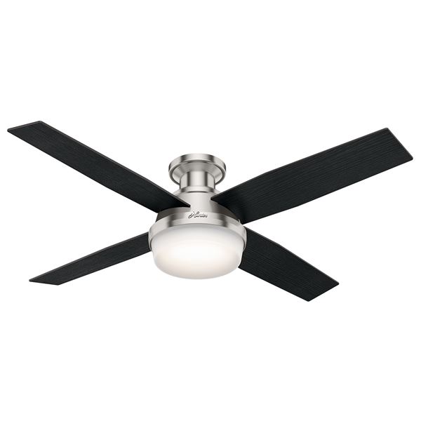 52" Low Profile Ceiling Fan w/LED Light