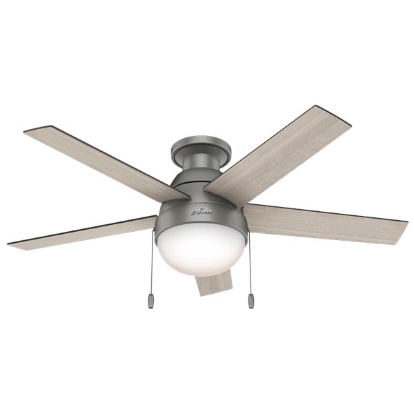 46" Low Profile Ceiling Fan w/LED Light