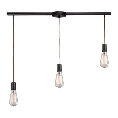 ELK Lighting Menlow Park 3 Light Pendant In Oil Rubbed Bronze - Oiled Bronze - 60046-3L