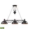 ELK Farmhouse 3 Light LED Billiard In Oiled Bronze - 65151-3-LED