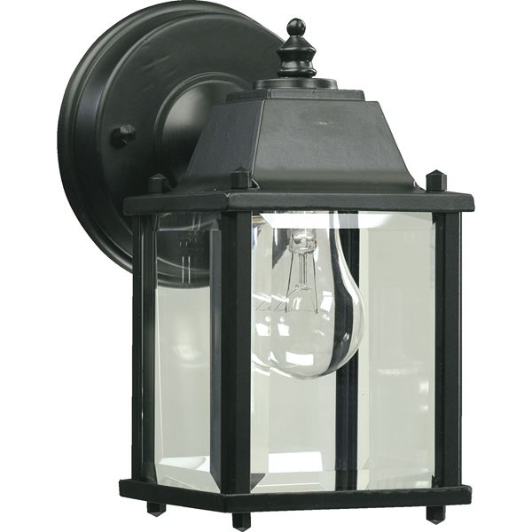 1-LT Cast Alum Box Outdoor Lantern