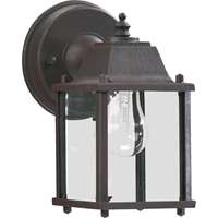 1-LT Cast Alum Box Outdoor Lantern