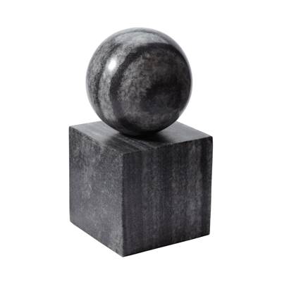 Gray Marble Minimalist Bookend