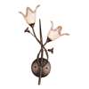ELK Fioritura 2 Light Wall Sconce In Aged Bronze And Hand Blown Glass - 7953/2