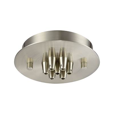 ELK Illuminaire Accessories 7 Light Small Round Canopy In Satin Nickel - 7SR-SN