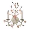 ELK Heritage 2 Light Wall Sconce In Cream With Pink Porcelain Accents - 8090/2
