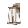 Elk Kirkdale 3-Light Outdoor Wall Mount - Vintage Brass - 83412/3