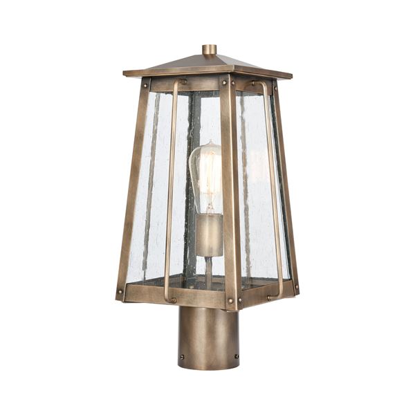 Elk Kirkdale 2-Light Post Mount - Vintage Brass - 83416/1