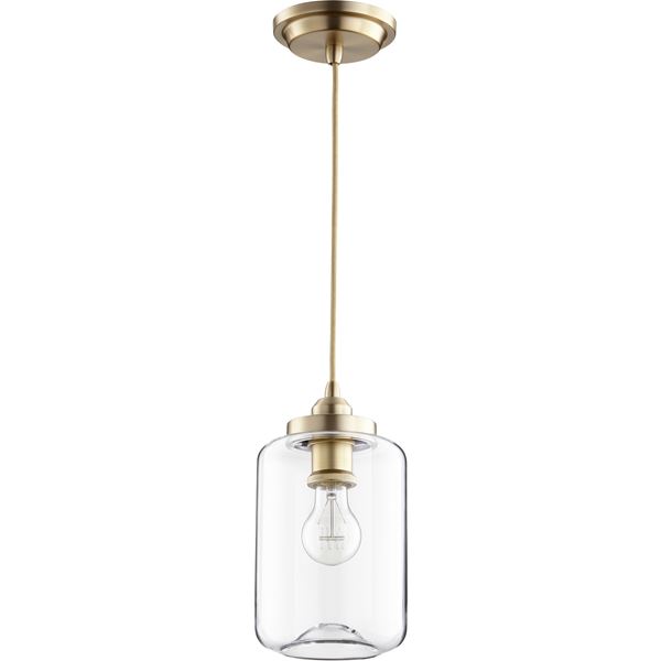 Clear Filament Pendant 6"