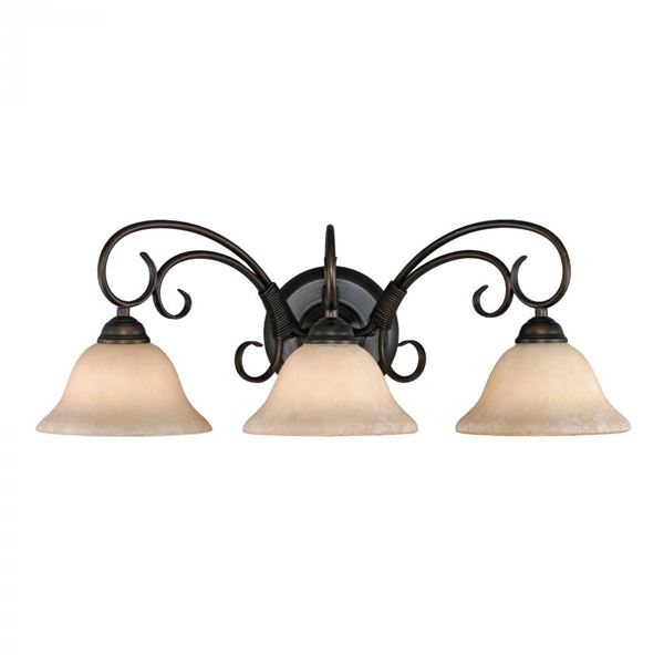 Golden Homestead RBZ 3 Light Vanity - Rubbed Bronze 8606-BA3 RBZ-TEA