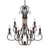 2 Tier 9-LT Candelabra Chandelier