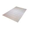 Delight Handmade Cotton Rug In Beige & White - 5ft x 8ft