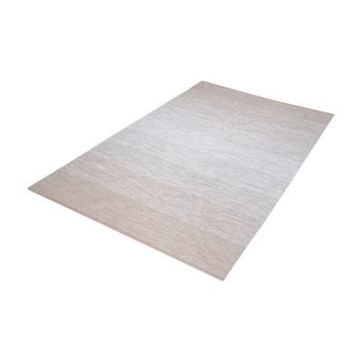 Delight Handmade Cotton Rug In Beige & White - 2.5ft x 8ft