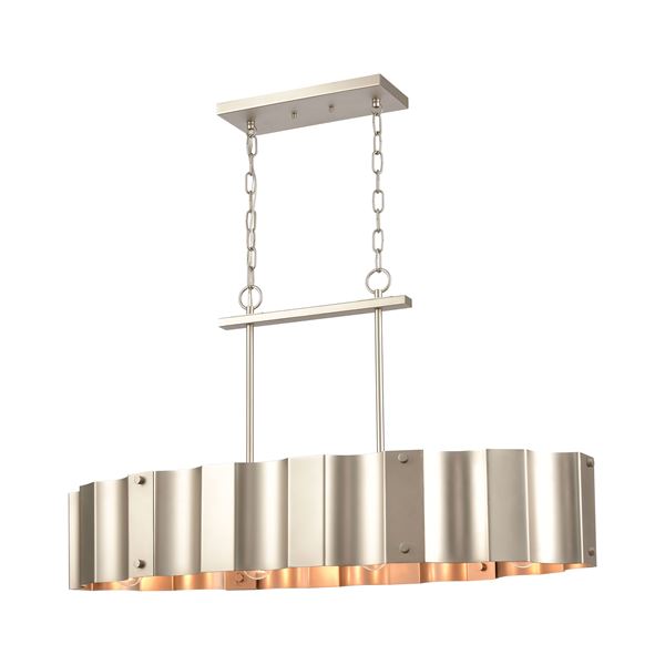 Elk Clausten 4-Light Island Light - Matte Nickel - 89058/4