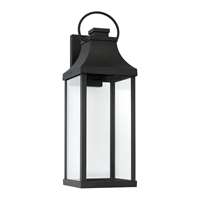 Capital Lighting Bradford 1-LT Outdoor Wall-Lantern - Black - 946431BK-GL