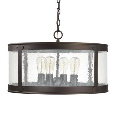 4-Light Outdoor Hanging-Lantern