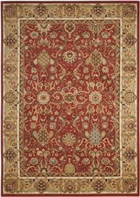 Kathy Ireland Lumiere "Stateroom" Brick Area Rug