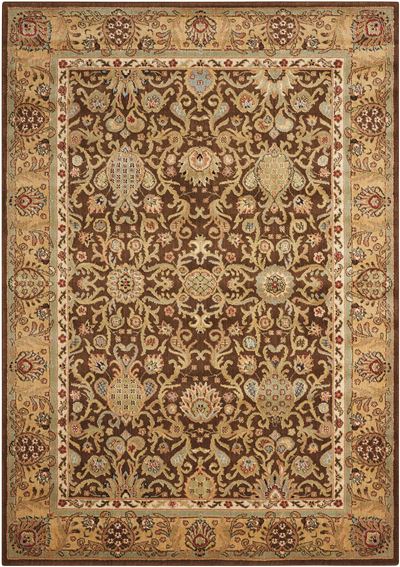 Kathy Ireland Lumiere "Stateroom" Espresso Area Rug