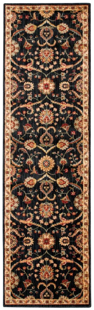 Kathy Ireland Ancient Times "Persian Treasure" Black Area Rug