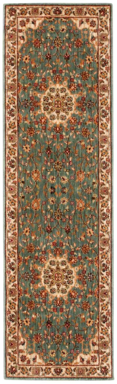 Kathy Ireland Ancient Times "Palace" Teal Area Rug